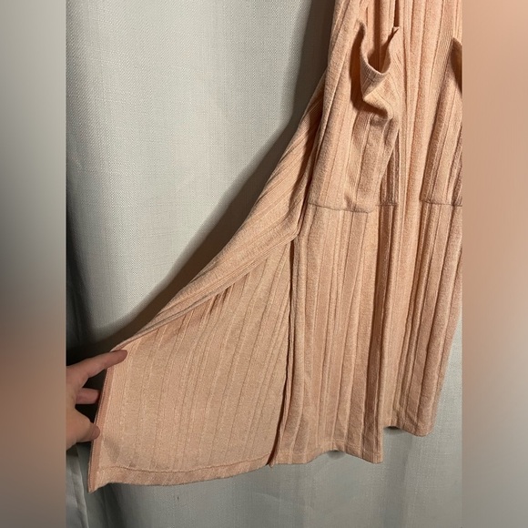 K/Lab Pink Ribbed Overall Style Dress Small - Picture 6 of 9